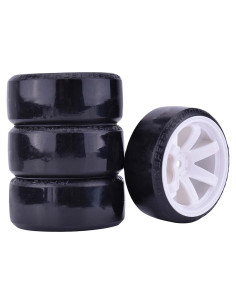 Juego de Ruedas y Neumáticos RC LAFEINA 1:10 63mm Blancos