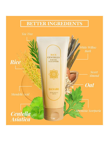 Limpiador Facial Espuma de Arroz Centella 150ml - EOEO