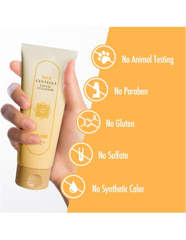 Limpiador Facial Espuma de Arroz Centella 150ml - EOEO