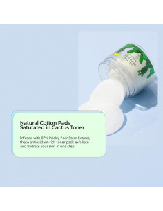 Almohadillas Tónicas de Cactus YADAH 150 ml 60 Unidades Exfoliantes 2