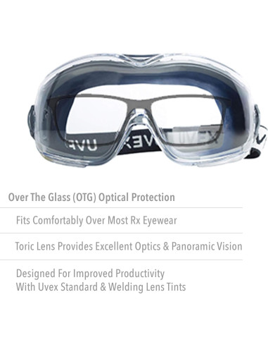 Gafas de seguridad Honeywell Uvex Stealth OTG con lente clara