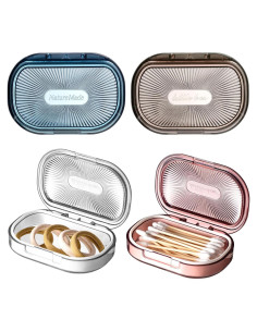 Kigley 4 Pcs Contenedor de Almacenamiento Pequeño 10x7 cm