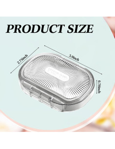 Kigley 4 Pcs Contenedor de Almacenamiento Pequeño 10x7 cm 2