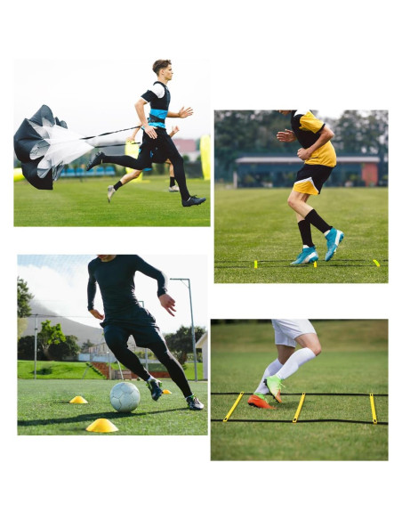 Escalera de Agilidad GHB 12 Peldaños 6.1m con Conos y Paracaídas