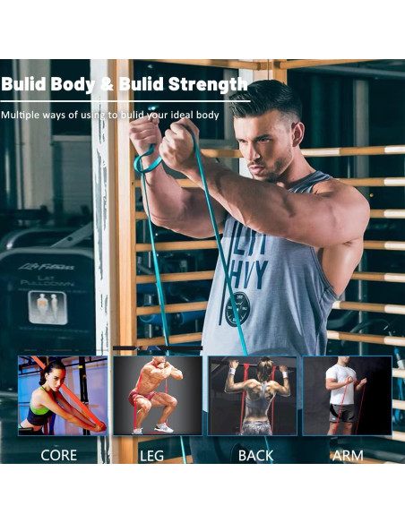 Bandas de Resistencia ROSAPOAR 5 Piezas 2.27-56.7 kg