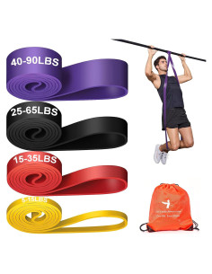 Conjunto de bandas de resistencia YONKFUL 5-90 LBS para entrenamiento