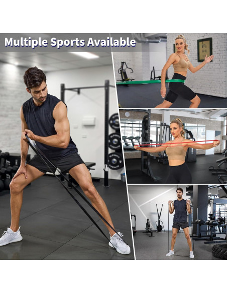 Conjunto de bandas de resistencia YONKFUL 5-90 LBS para entrenamiento