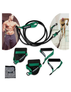 Banda de Resistencia Elástica FEROK PRO Verde Medio para Natación