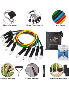 Conjunto de bandas de resistencia Fit Simplify 12 piezas 2