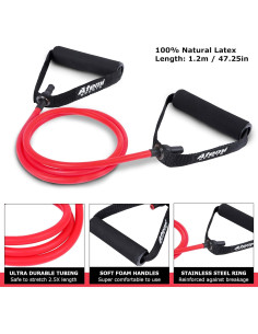 Bandas de Resistencia Atemi Sports con Mangos y Anclaje - Media 2