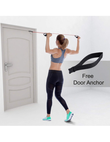 Bandas de Resistencia Atemi Sports con Mangos y Anclaje - Media