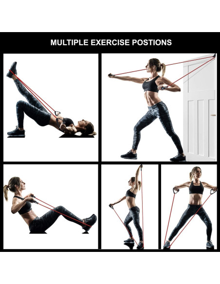 Bandas de Resistencia Atemi Sports con Mangos y Anclaje - Media