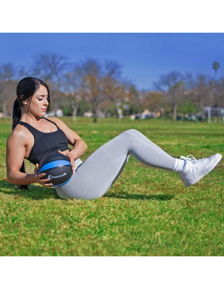 Balón Medicinal ProsourceFit 1.81 kg Azul/Negro para Fitness