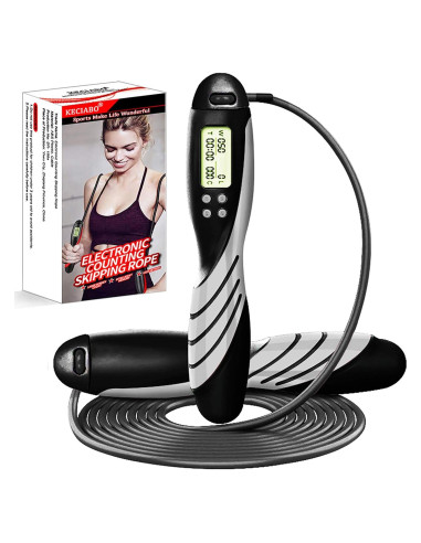 Cuerda de Saltar Digital SIERLIKY con Contador LCD y Ajuste de Peso