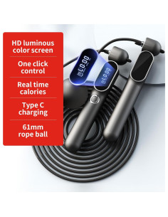 Cuerda de Salto Inalámbrica ATHSPO con Contador y Peso 2 en 1 2