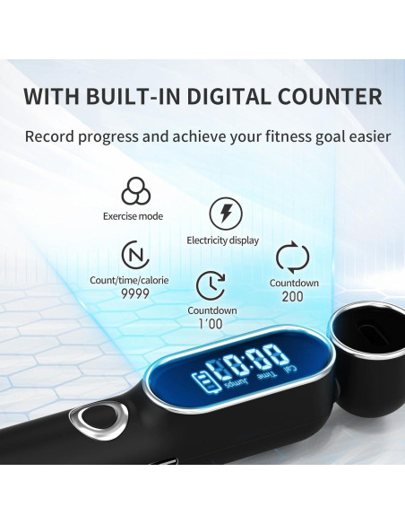 Cuerda de Salto Inalámbrica ATHSPO con Contador y Peso 2 en 1