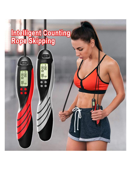 Cuerda de Saltar Digital SIERLIKY con Contador LCD y Ajuste de Peso