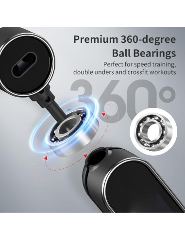 Cuerda de Salto Inalámbrica ATHSPO con Contador y Peso 2 en 1