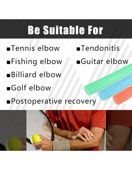 Barra de Terapia Flex Benlex - 30.48cm, Resistencia 6.80kg