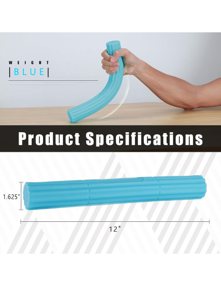 Barra de Terapia Flex Benlex - 30.48cm, Resistencia 6.80kg