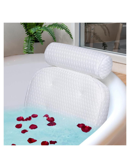 Almohada de Baño Fitheaven con Ventosas Antideslizantes 35x26cm