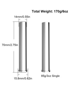 Bloques de Pesas Removibles Morneve para Cuerda de Saltar 170g 2