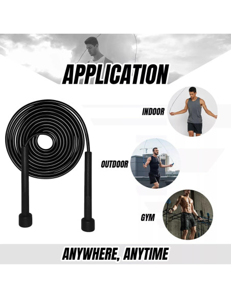 Cuerda de Saltar Ajustable Genérico 2.74m para Fitness Cuerda de Saltar Ajustable Genérico 2.74m para Fitness
