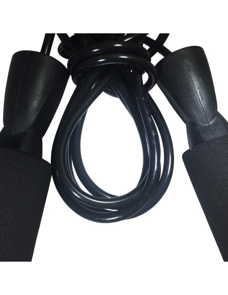 Cuerda de Salto Ajustable Sensei David - Negra, Duradera, 0.04 kg