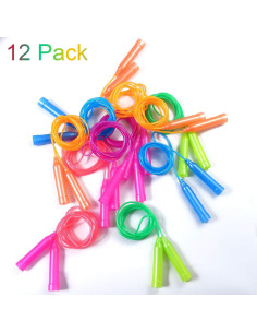 Cuerdas de Saltar Coloridas Aneco - Paquete de 12 Unidades 2.2m 2