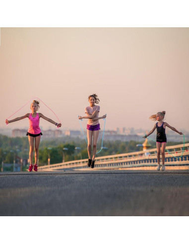 Cuerda de saltar ajustable flintronic 260 cm para niños