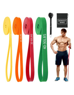 Bandas de Resistencia YOVKOK para Ejercicio - Set 4 Unidades