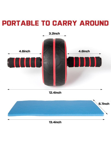 Rueda de Abdominales JHYSHAN Ancha y Silenciosa para Fitness