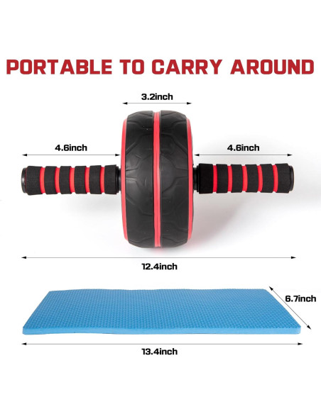 Rueda de Abdominales JHYSHAN Ancha y Silenciosa para Fitness