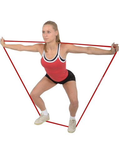 Banda de Resistencia PANTIK Roja 15-35 kg para Ejercicio