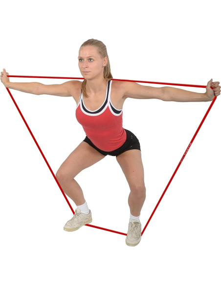 Banda de Resistencia PANTIK Roja 15-35 kg para Ejercicio