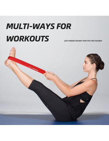 Banda de Resistencia PANTIK Roja 15-35 kg para Ejercicio