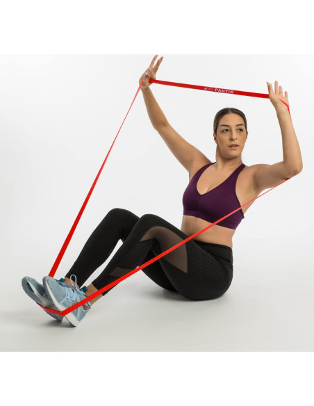 Banda de Resistencia PANTIK Roja 15-35 kg para Ejercicio