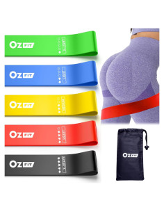 Juego de Bandas de Resistencia OZFIT 5 Niveles para Ejercicio