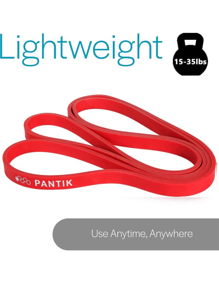 Banda de Resistencia PANTIK Roja 15-35 kg para Ejercicio