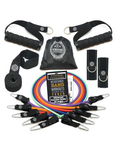 Conjunto de Bandas de Resistencia Tribe 150LB con Accesorios