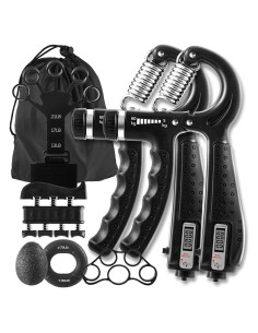 Kit de Entrenamiento de Fuerza de Agarre Newvenper 7 Piezas