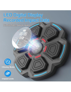 Máquina de Boxeo Musical Gmdm MBT-06 con Bluetooth y Guantes 2