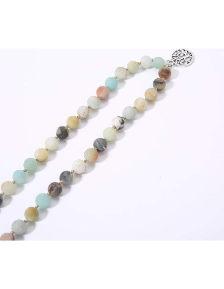 Collar de Meditación Mala 108 BALIBALI con Amazonita Natural Collar de Meditación Mala 108 BALIBALI con Amazonita Natural