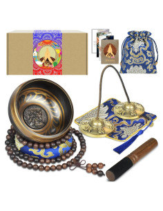 Conjunto de Meditación Tibetana Artcome - Cuenco Cantante 8.5cm