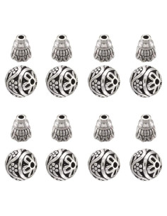 Cuentas Guru Mala EEE ELECRELIVE 11mm Plata Antigua 20pcs