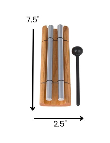 Campana de Mano Woodstock Zenergy Duo 19.05 cm 2 Tonos
