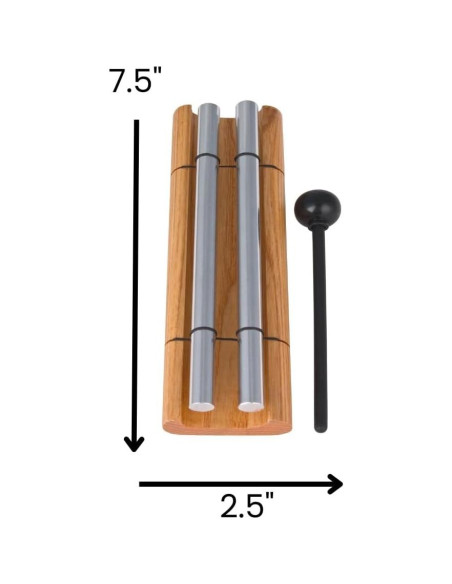 Campana de Mano Woodstock Zenergy Duo 19.05 cm 2 Tonos