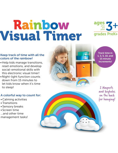 Temporizador Visual Arcoíris Learning Resources 1-15 min