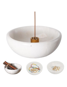 Soporte de Incienso de Mármol Natural Koville 12.95 cm