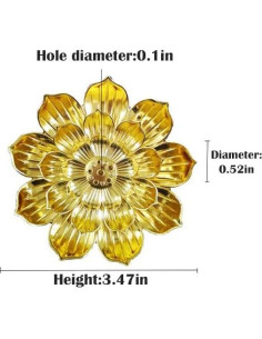 Soporte para Varitas de Incienso ZZC 001 - Dorado y Negro 2